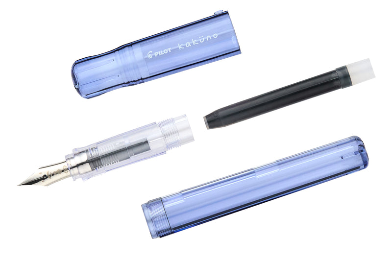 Pilot Kakuno Fountain Pen - Translucent Blue