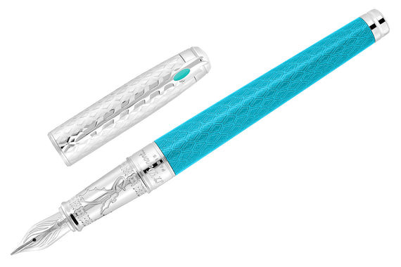 S.T. Dupont Game of Thrones Premium Fountain Pen - Ice Blue (Limited Edition)