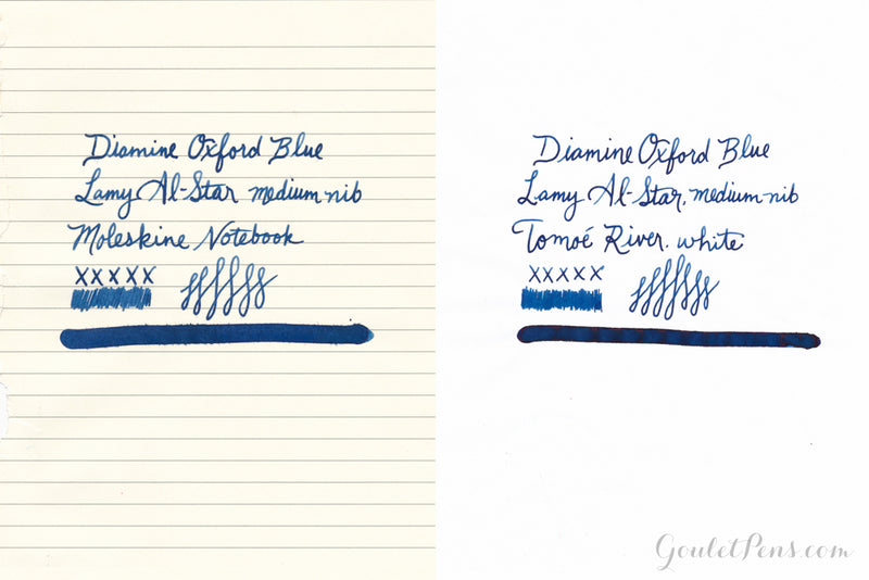 Diamine Oxford Blue - Ink Sample