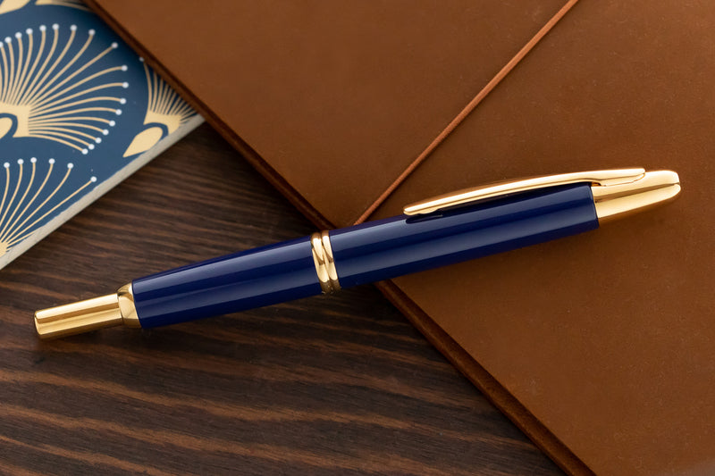 Pilot Vanishing Point Fountain Pen - Blue/Gold