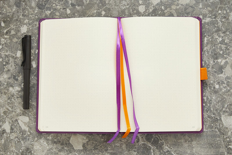 Rhodia Goalbook Dot Grid A5 Hardcover Journal - Purple (Ivory Paper)