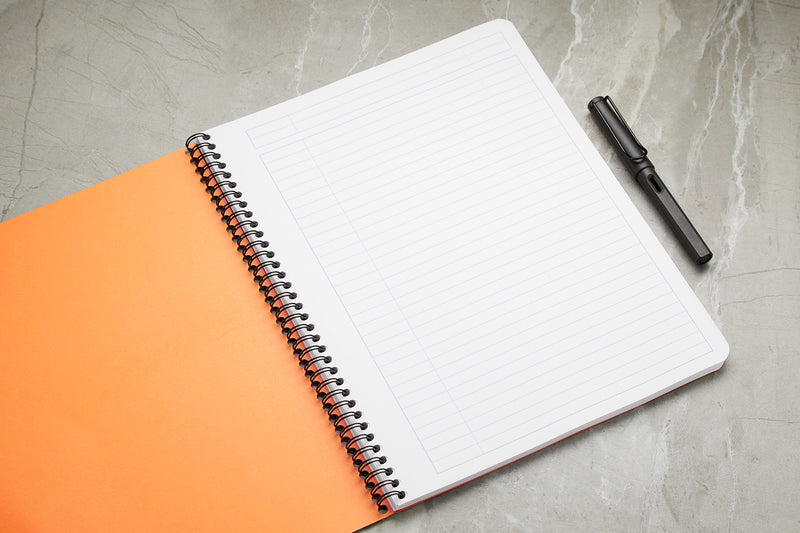 Rhodia Classic Wirebound Notebook - Orange, Lined (8.86 x 11.69)