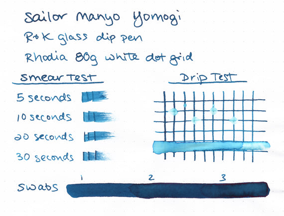 Sailor Manyo Yomogi fountain pen ink