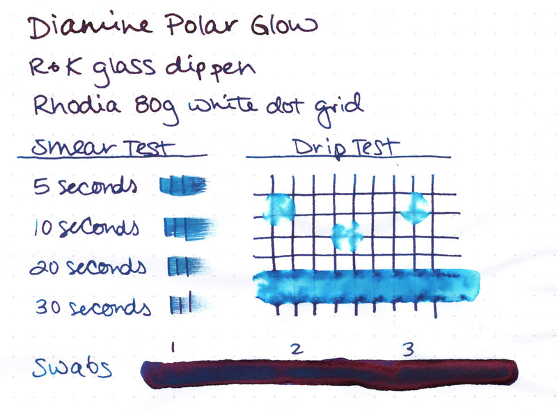 Diamine Polar Glow - Ink Sample