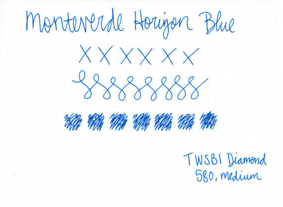 Monteverde Horizon Blue fountain pen ink