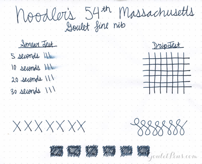 Noodler's 54th Massachusetts - Ink Sample