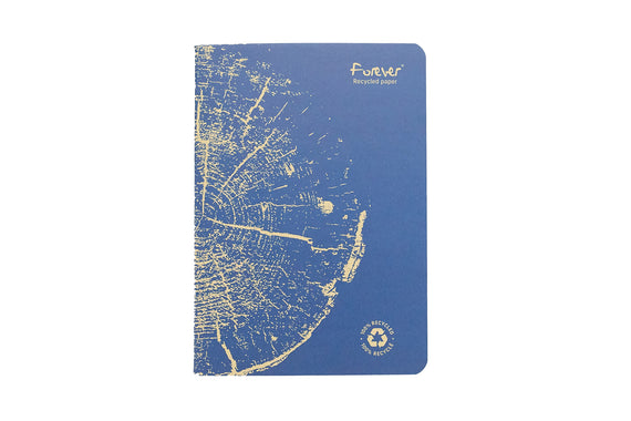 Clairefontaine Forever Recycled Staplebound A5 Notebook - Cobalt Blue