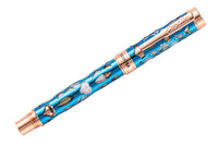 Conklin Endura Deco Crest Fountain Pen - Demo/Blue/Rosegold