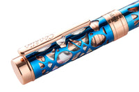 (Bottom Shelf) Conklin Endura Deco Crest Fountain Pen - Demo/Blue/Rosegold