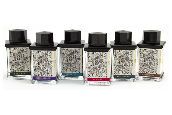 Diamine 160th Anniversary Collection of fountain pen inks