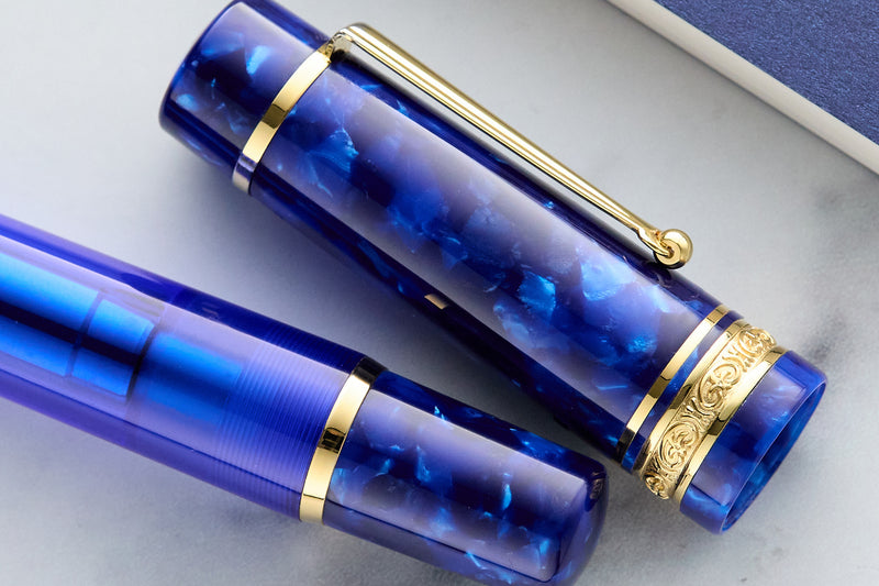 Delta DV Original Mid-Size Fountain Pen - Imperial Blu (Limited Edition)