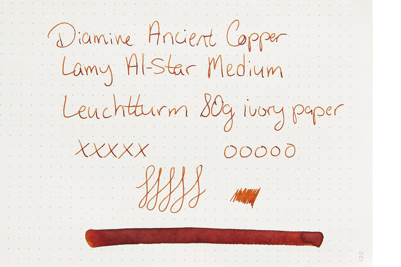 Diamine Ancient Copper - Ink Sample