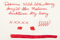 Diamine Wild Strawberry - Ink Sample