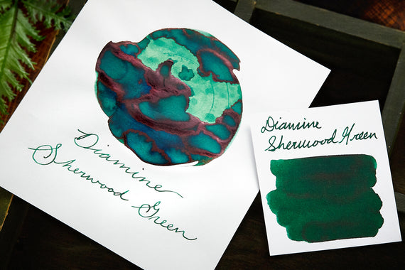 Diamine Sherwood Green - Ink Sample