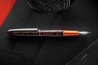 Diplomat Elox Fountain Pen - Matrix Orange/Black