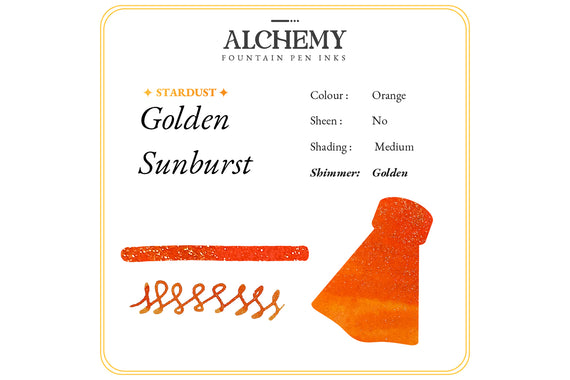 Endless Alchemy Stardust Golden Sunburst - 45ml Bottled Ink