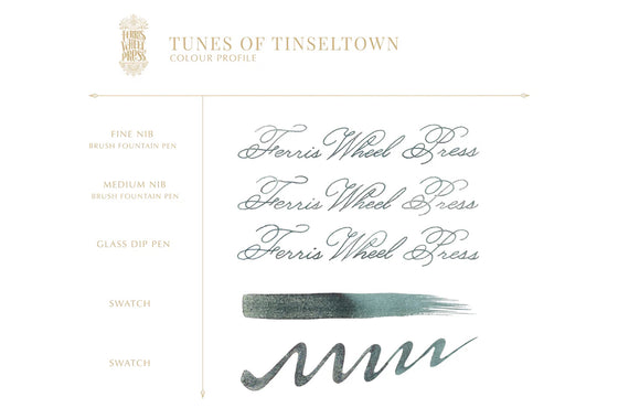 Ferris Wheel Press Tunes of Tinseltown ink writing samples