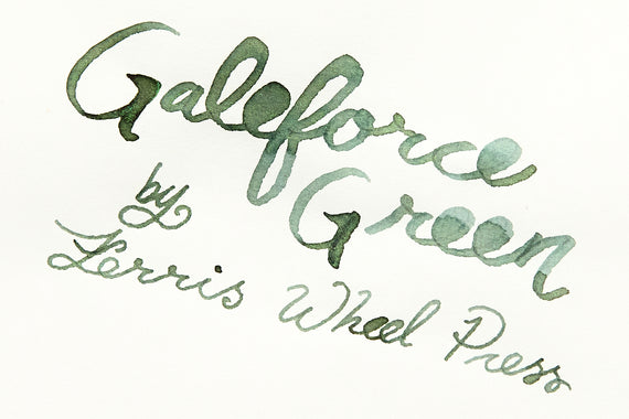 Ferris Wheel Press Galeforce Green - Ink Sample