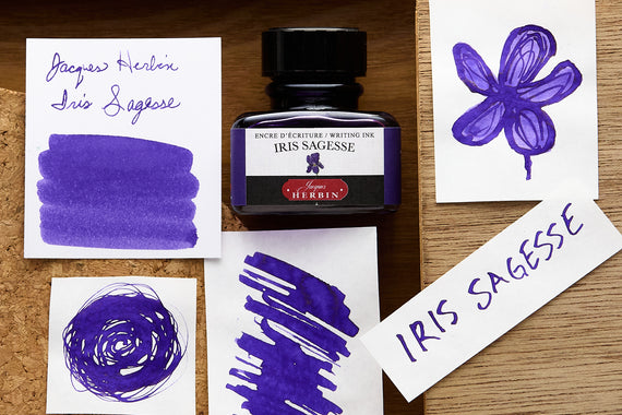 Jacques Herbin Iris Sagesse - 30ml Bottled Ink