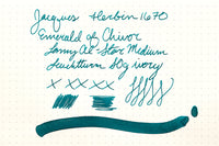 Jacques Herbin 1670 Emerald of Chivor - 2ml Ink Sample