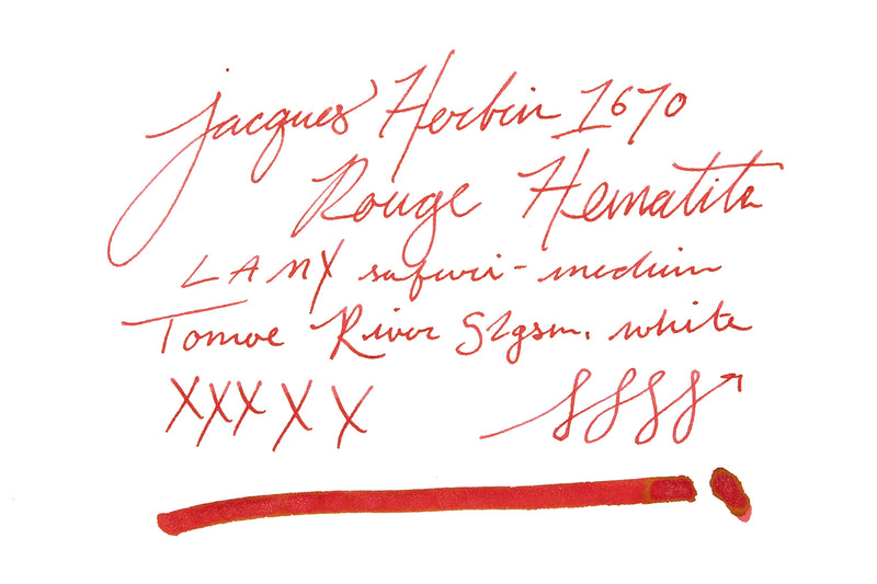 Jacques Herbin 1670 Rouge Hematite - 50ml Bottled Ink