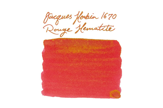 Jacques Herbin 1670 Rouge Hematite fountain pen ink