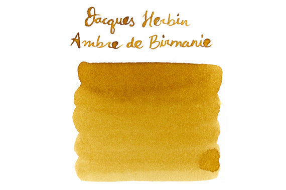 Jacques Herbin Ambre de Birmanie ink swab