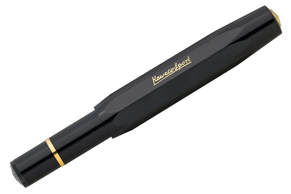 Kaweco Classic Sport Piston Fill Fountain Pen - Black