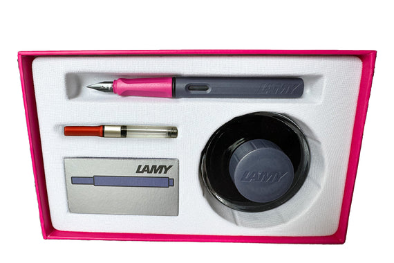 LAMY safari & Bottled Ink Gift Set - pink cliff