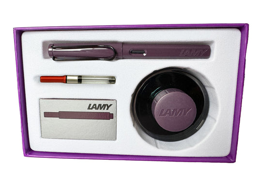 LAMY safari & Bottled Ink Gift Set - violet blackberry