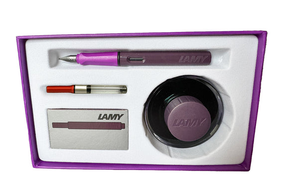 LAMY safari & Bottled Ink Gift Set - violet blackberry