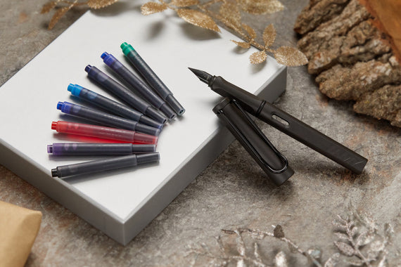 LAMY safari & ink cartridges gift set - charcoal