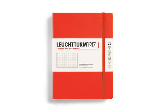 Leuchtturm1917 Medium A5 Notebook - Lobster, Dot Grid