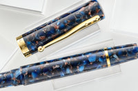 Magna Carta Mag 600 Piston Fountain Pen - Golden Blue (Special Edition)