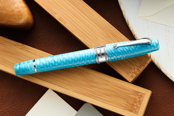 Montegrappa Regal Year of the Dragon Fountain Pen - Laguna Blue (Limited Edition)