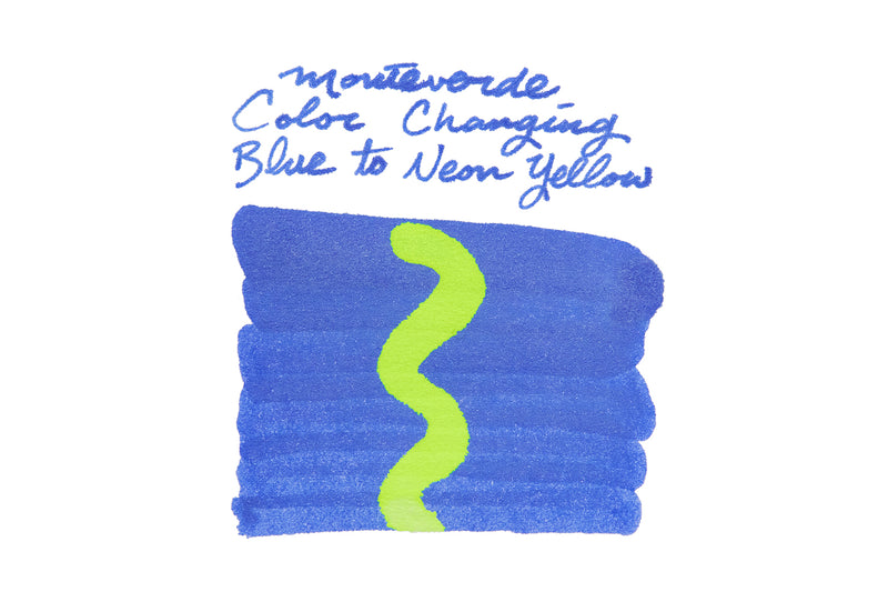 Monteverde Color Changing Blue to Neon Yellow - 2ml Ink Sample