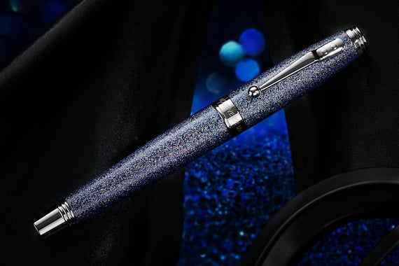 Monteverde Invincia Fountain Pen - Blue Sparkle City (Special Edition)