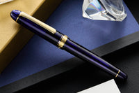 (Bottom Shelf) Platinum #3776 Century Fountain Pen - Chartres Blue/Gold