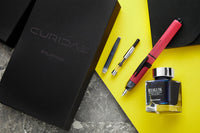 Platinum Curidas Fountain Pen Gift Set - Matte Red