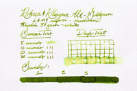 Rohrer & Klingner Alt-Goldgrun - Ink Sample