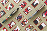 Sailor 1911 King of Pens Maki-e Fountain Pen - Hanafuda Tsukimi-de-ippai (Limited Edition)