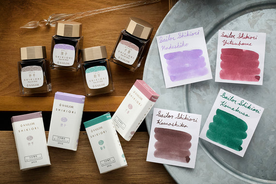 Sailor Shikiori Sansui fountain pen inks