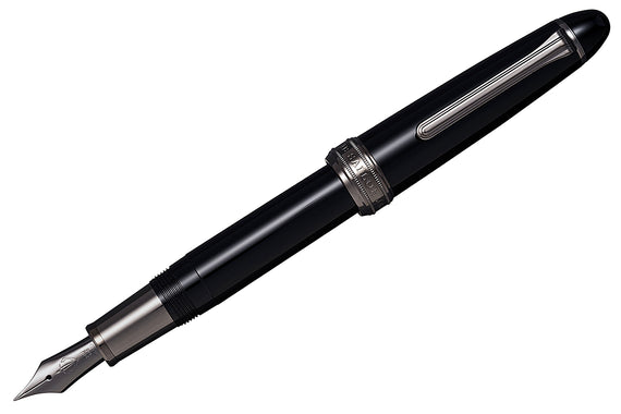 Sailor 1911L Naginata Togi Fountain Pen - Black/Black