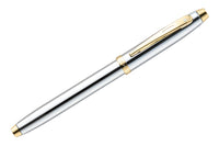 Sheaffer 100 Fountain Pen - Bright Chrome/Gold