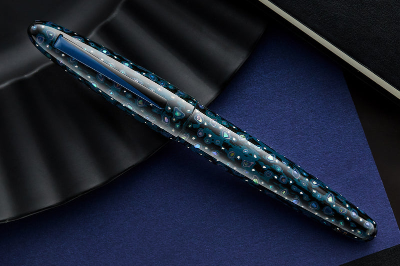 TACCIA Empress Shin Tsugaru Nuri Fountain Pen - Ao-Iro (Limited Edition)