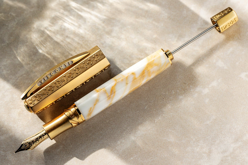 Visconti il Magnifico Fountain Pen - Calacatta Gold (Limited Edition)