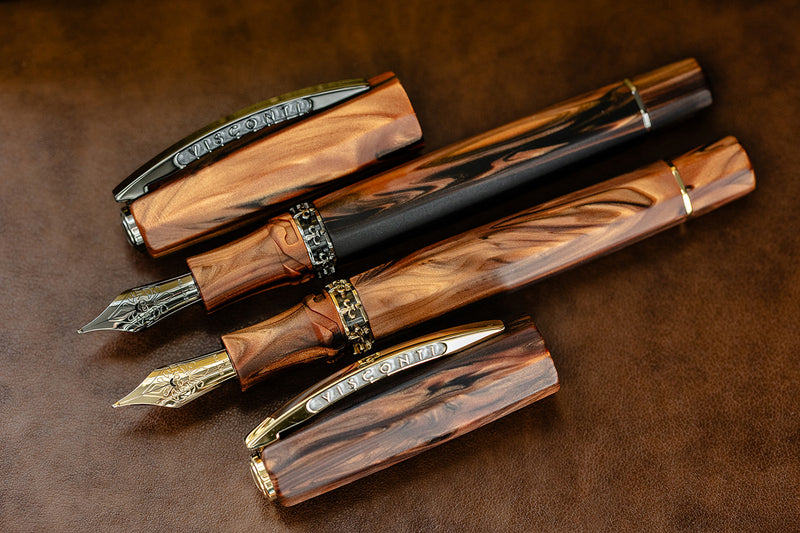 Visconti Medici Fountain Pen - Briarwood / Ruthenium