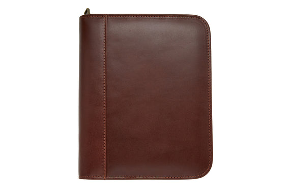 Aston Leather 20 Slot Pen Case - Cognac