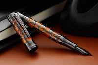 Conklin Endura Deco Crest Fountain Pen - Orange