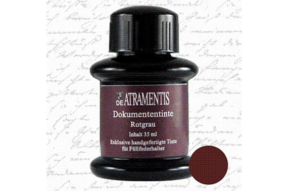 De Atramentis Document Ink Red Grey - 45ml Bottled Ink